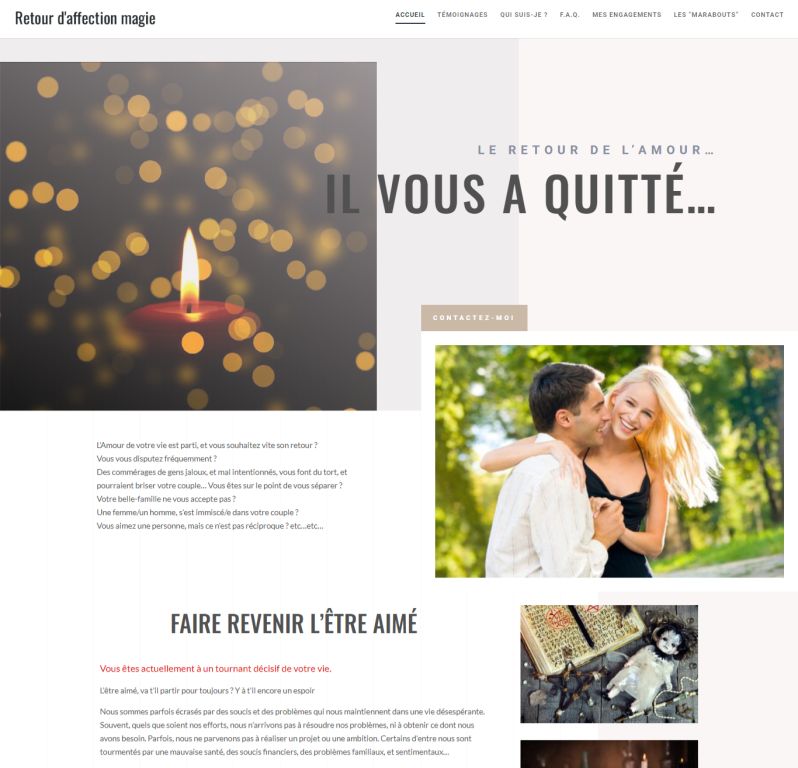 Retour d&rsquo;affection magie